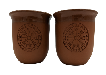 Clay mug set Vegvisir